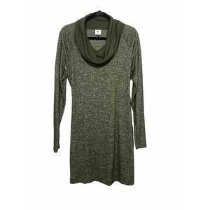 CAbi Dress Long Sleeve Cowl Neck Olive Green Womens Size Small